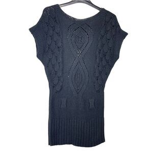 Women Chunky Cable Knit Bodycon Sweater Dress Small